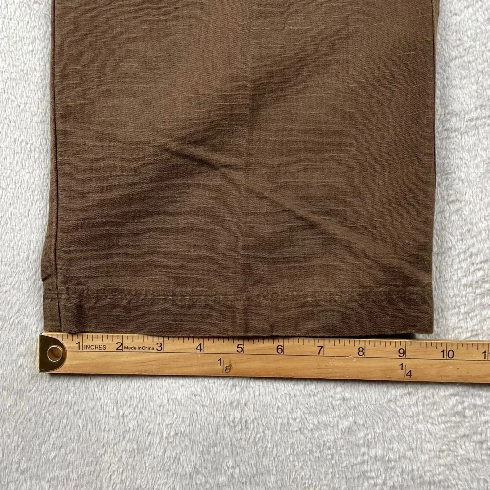 Vintage Banana Republic Pants Mens 31x30 Relaxed Straight Brown Linen Blend